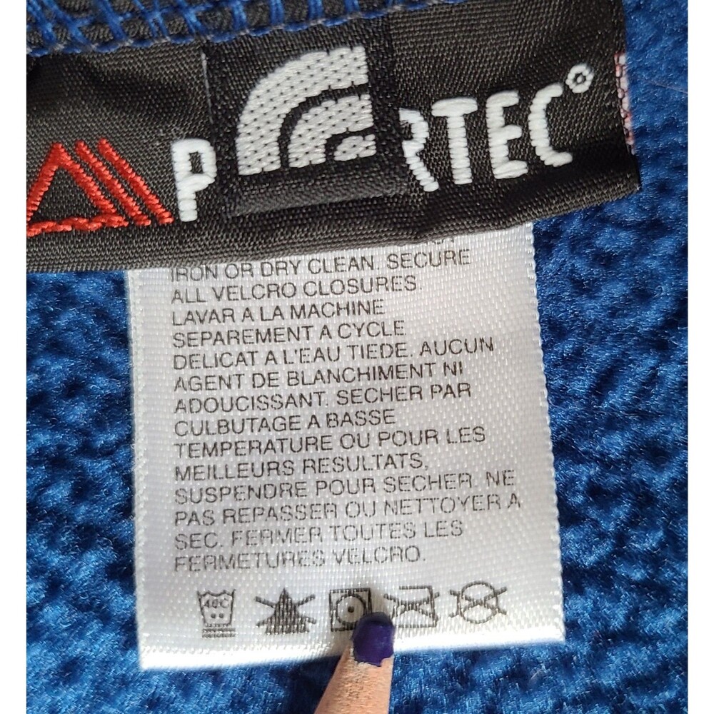 The North Face Youth XL Polartec Fleece Jacket Blue Black Full Zip Outdoor - Picture 6 of 10
